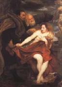 Anthony Van Dyck Susanna and The Elders (mk03) oil painting reproduction